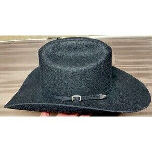 Summit Hat Black Faux Felt Cowboy Western Size M Medium US EUC
